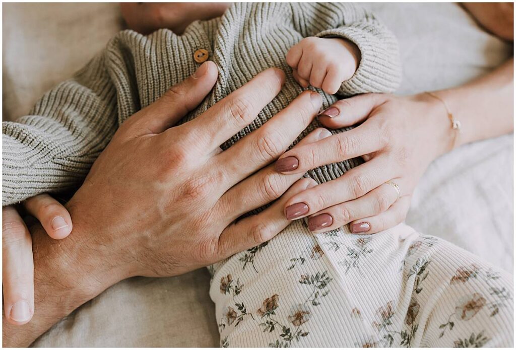 Mooie details tijdens een newborn fotoshoot 